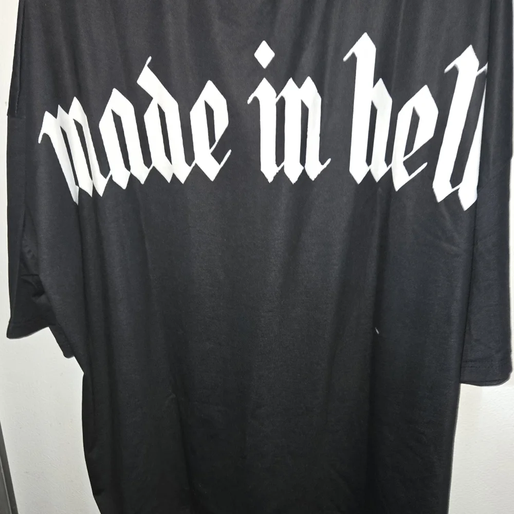 ❤️ NWOT Black Oversized T-Shirt Duval Clothinh Sz XXL - Picture 6 of 6